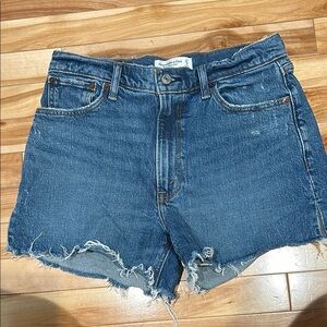 Abercrombie & Fitch Mom Short Jean Shorts High-Waisted